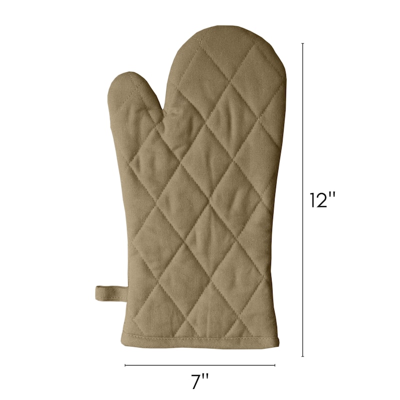 Fabstyles Solo Waffle Cotton Oven Mitt Set of 2