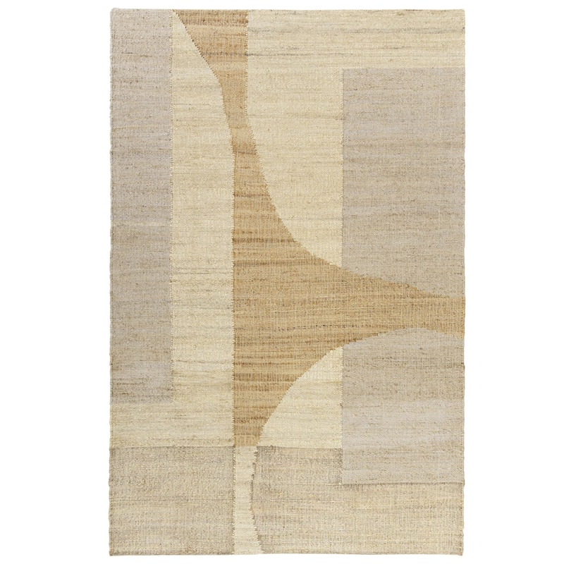 Sevita Ivory/Brown Abstract Indoor Area Rug - 5' x 7'9"