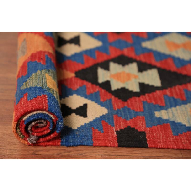 Palace Size Kilim Oriental Large Rug Hand-Woven Wool Carpet - 9'11"x 16'6"