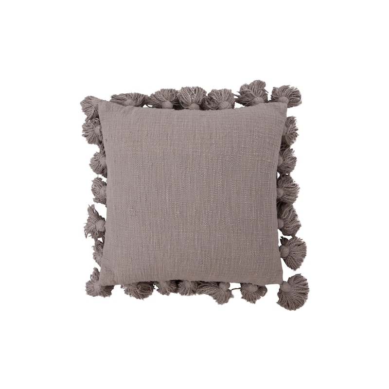 Cotton Pillow with Tassels