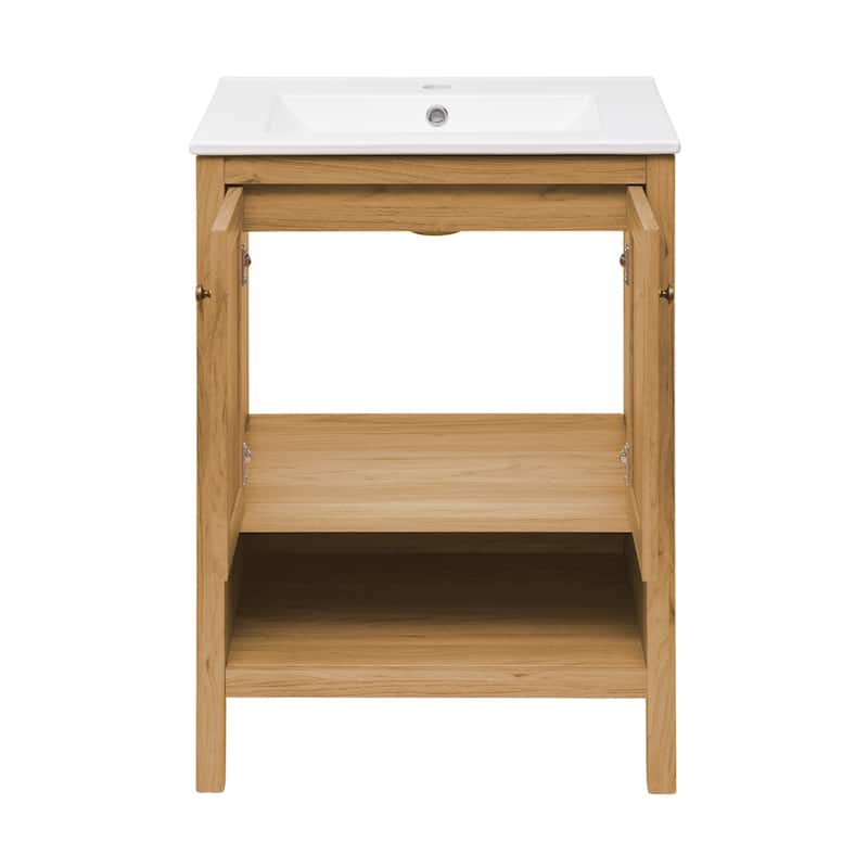 Chateau 24" Bathroom Vanity In Natural Oak