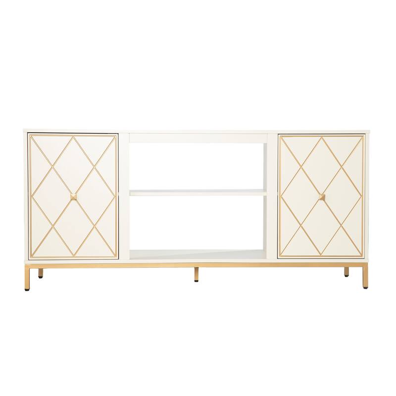 SEI Furniture Marradi Media TV Stand with Storage for TV's up to 60 in