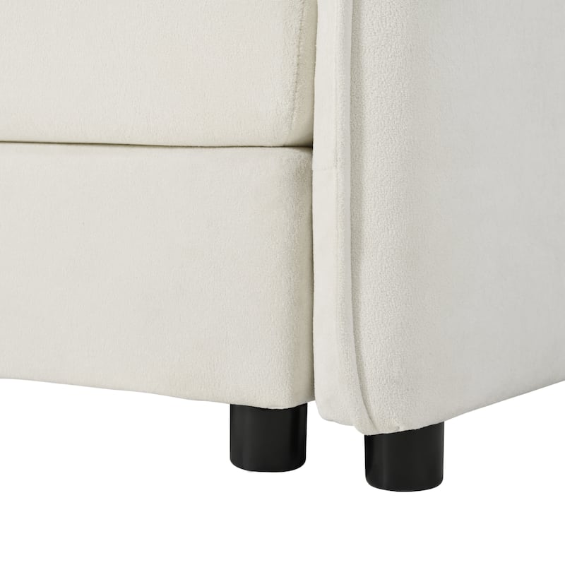 3-pieces Chenille Cloud Loveseat Sofa & Armchair Set with Deep Seat Couch and 3 Pillows