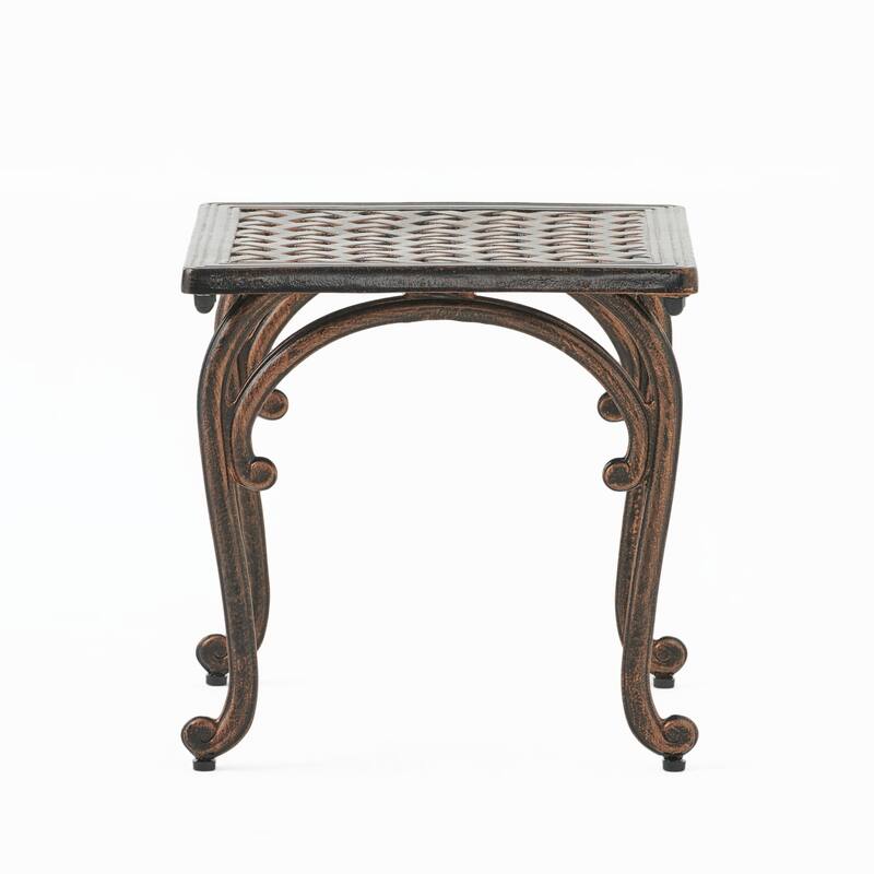 outdoor CAST END TABLE,SET OF 2 PCS