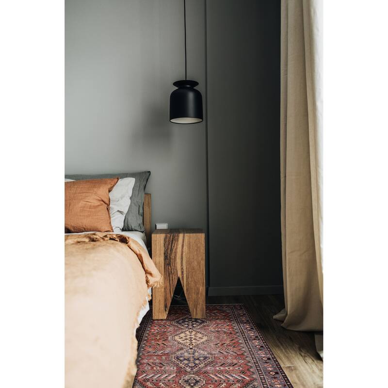 ECARPETGALLERY Hand-knotted Antalya Vintage Dark Copper Wool Rug - 4'8 x 6'7