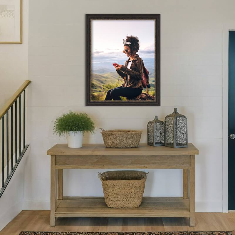 Accent Bronze Narrow Framed Picture Frame, Photo Frame