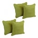preview thumbnail 9 of 19, Blazing Needles 18-Inch Microsuede Throw Pillows (Set of 4) Mojito Lime