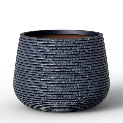 Round Concrete Planter Flower Pot with Draiange Hole