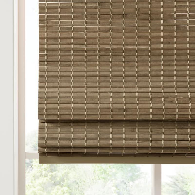 Madison Park Lyndon Bamboo Light Filtering Roman Shade