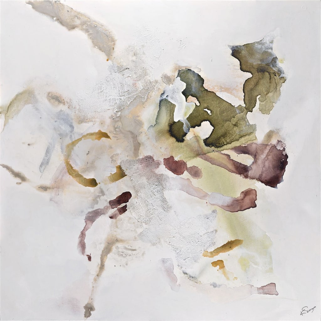 Renwil Topanga 48" Wide Canvas Art, Off-white