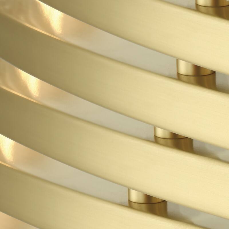 Aragon 10 Light Soft Brass Chandelier - 36"W x 30"H