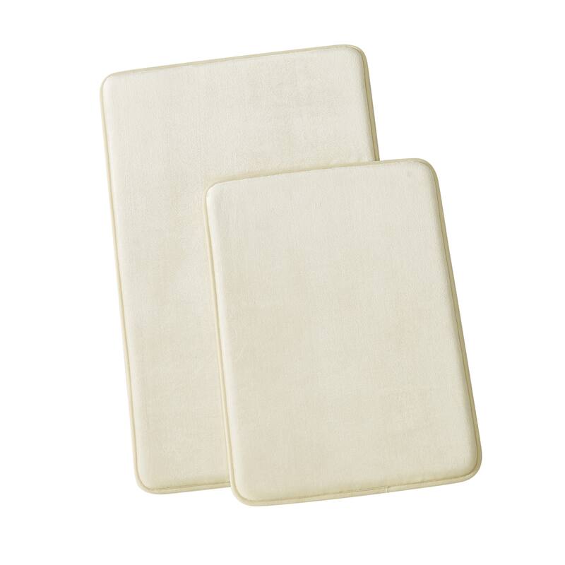 Royal Velvet Signature Solid Memory Foam Set of 2 Bath Rug