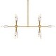 preview thumbnail 1 of 4, Designers Fountain D304C-IS Star Dust 10 Light 35" Wide Linear Pendant Brushed Gold