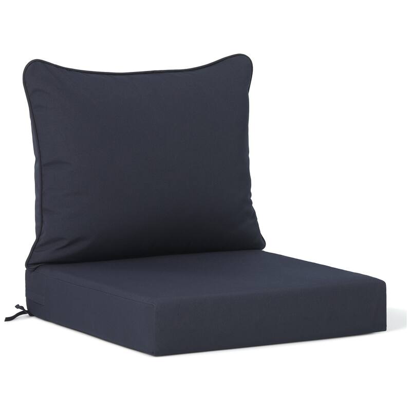 Polytrends Fading Free All Weather Poly Outdoor Deep Seating Cushion Set - Water Repellent