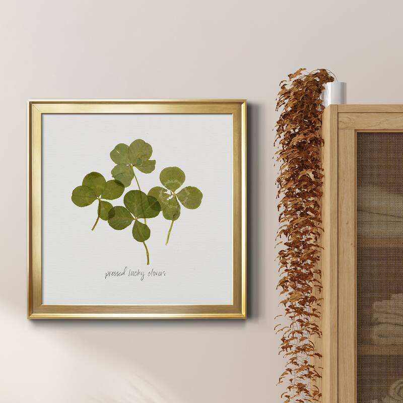 Pressed Clover I-Premium Framed Canvas - Ready to Hang