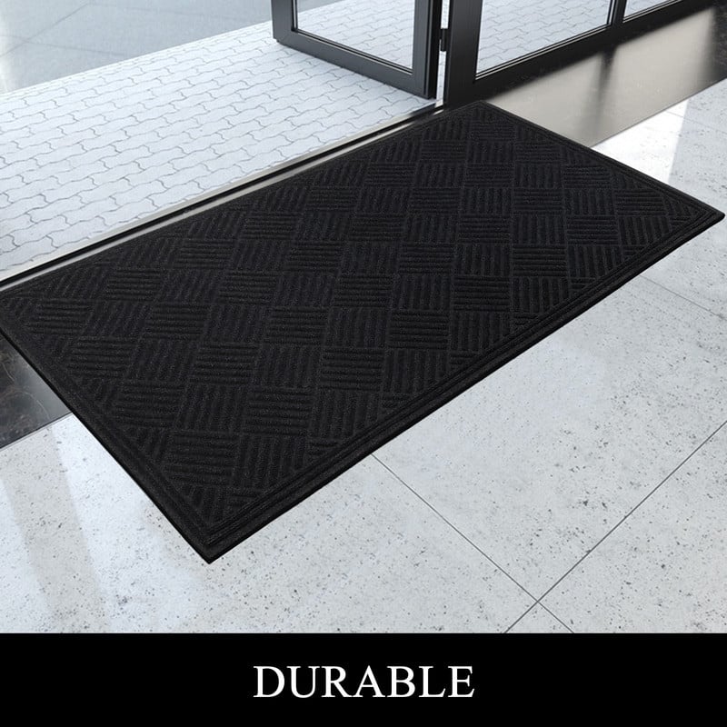 A1HC All Weather Durable Polypropylene Non Slip Backing Rubber Door Mat