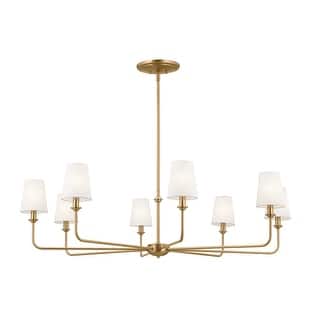 Kichler Lighting Pallas 8-Light Brushed Natural Brass Chandelier - 42.75 in