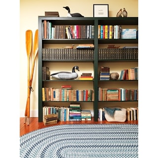 Boston Common - Capeside Blue Wool Blend Area Rug - Bed Bath & Beyond ...