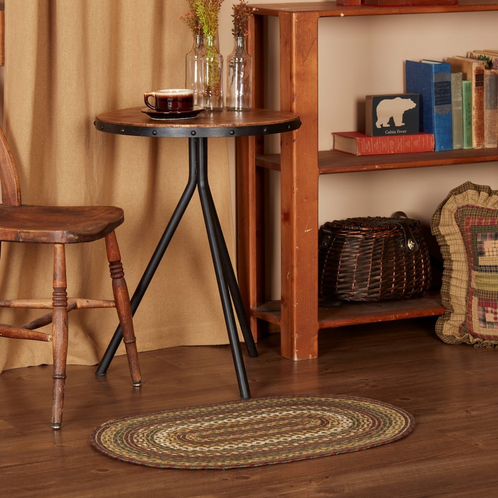 Tea Cabin Jute Rug Oval w/ Pad 20x30 - 20" x 30" Oval