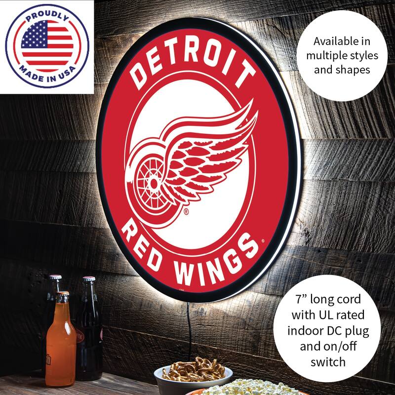 Detroit Red Wings LED Lighted Sign