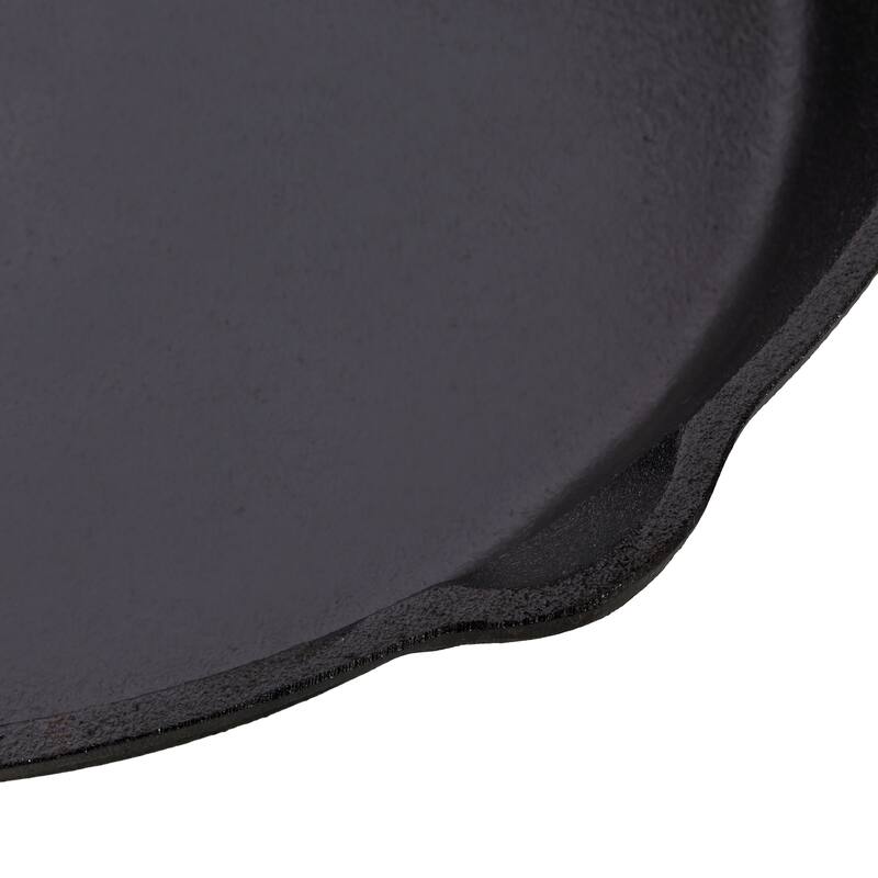 Anmytek Large Cast Iron Skillet Heavy Duty Pan Pre Seasoned Stovetop Oven Safe Cookware