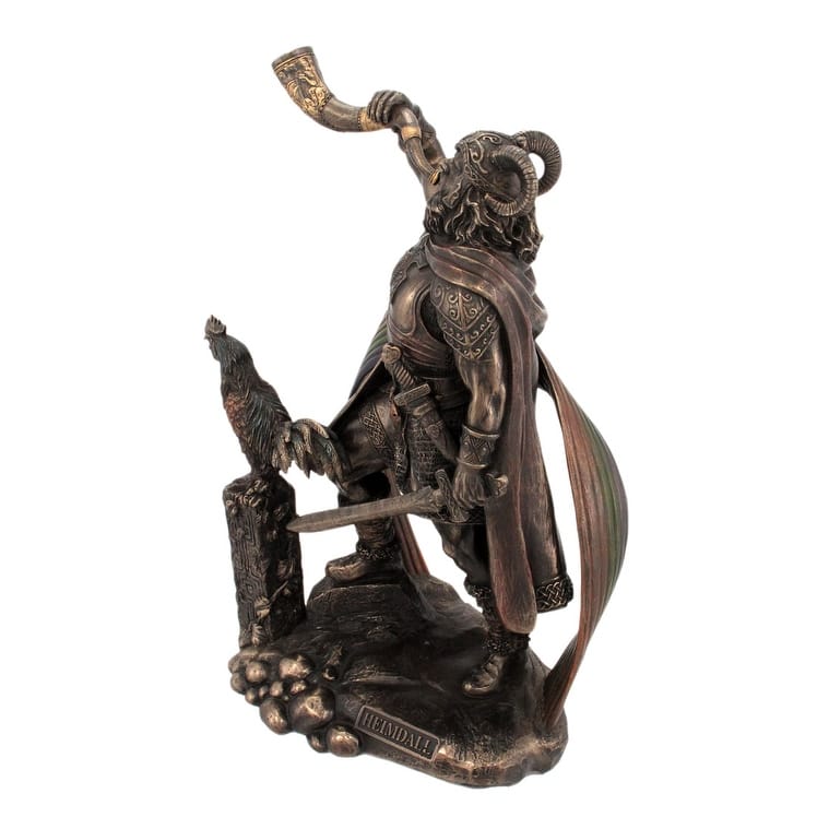 9 1/2 Inch Norse God Heimdall Bronzed Finish Statue Pagan - 10.25 X 5.5 X 2.75 inches