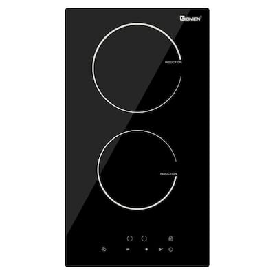 12-in 2 Elements Black Induction Cooktop