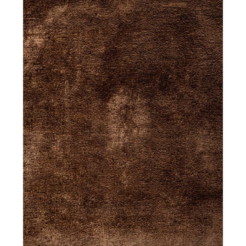 Overdyed One-of-a-Kind Hand-Knotted Area Rug - Brown - 2' 6" x 10' 0"