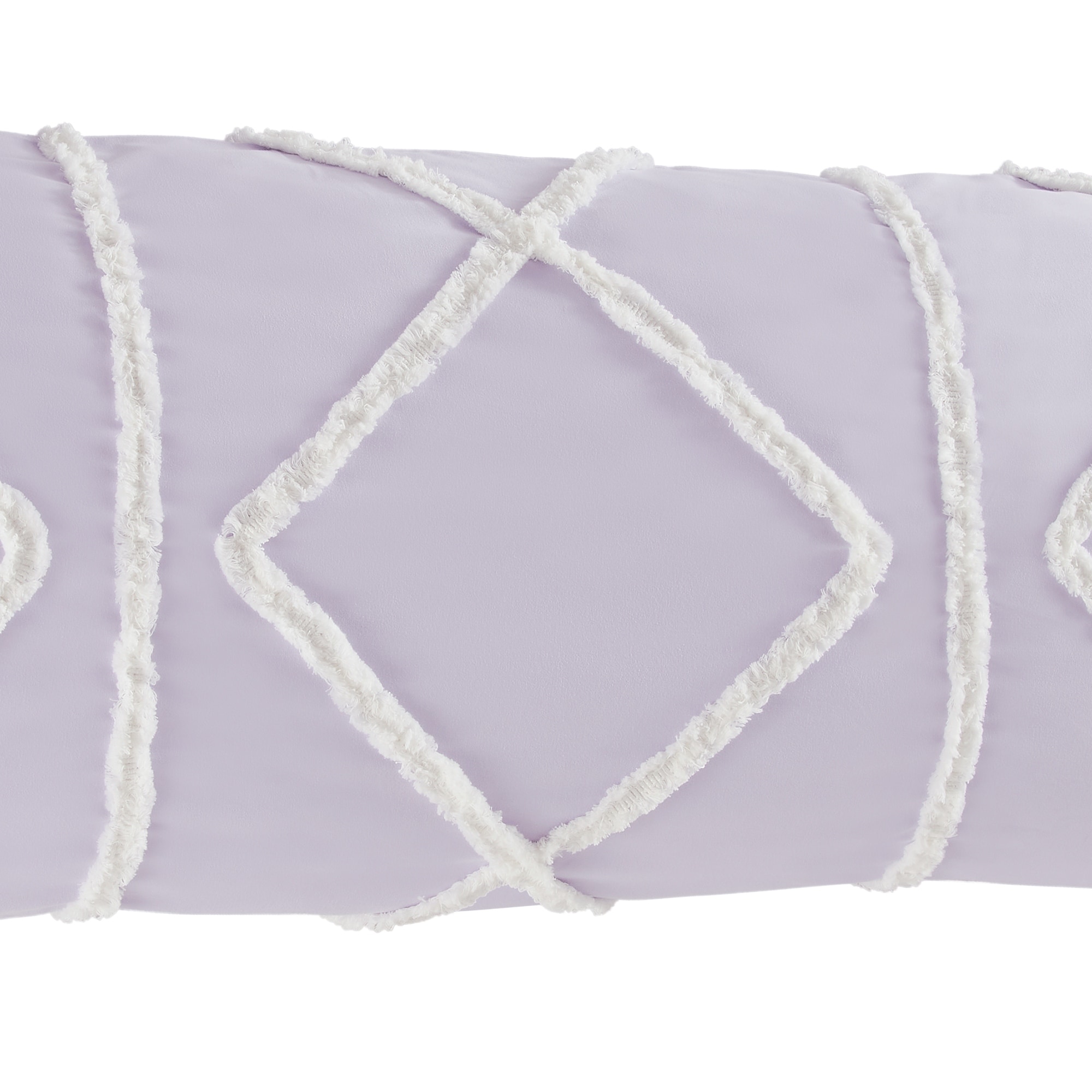 Sweet Jojo Designs Lavender Purple Bohemian Boho Chic Body Pillow Case Pillow Not Included Farmhouse Shabby Macrame Minimalist