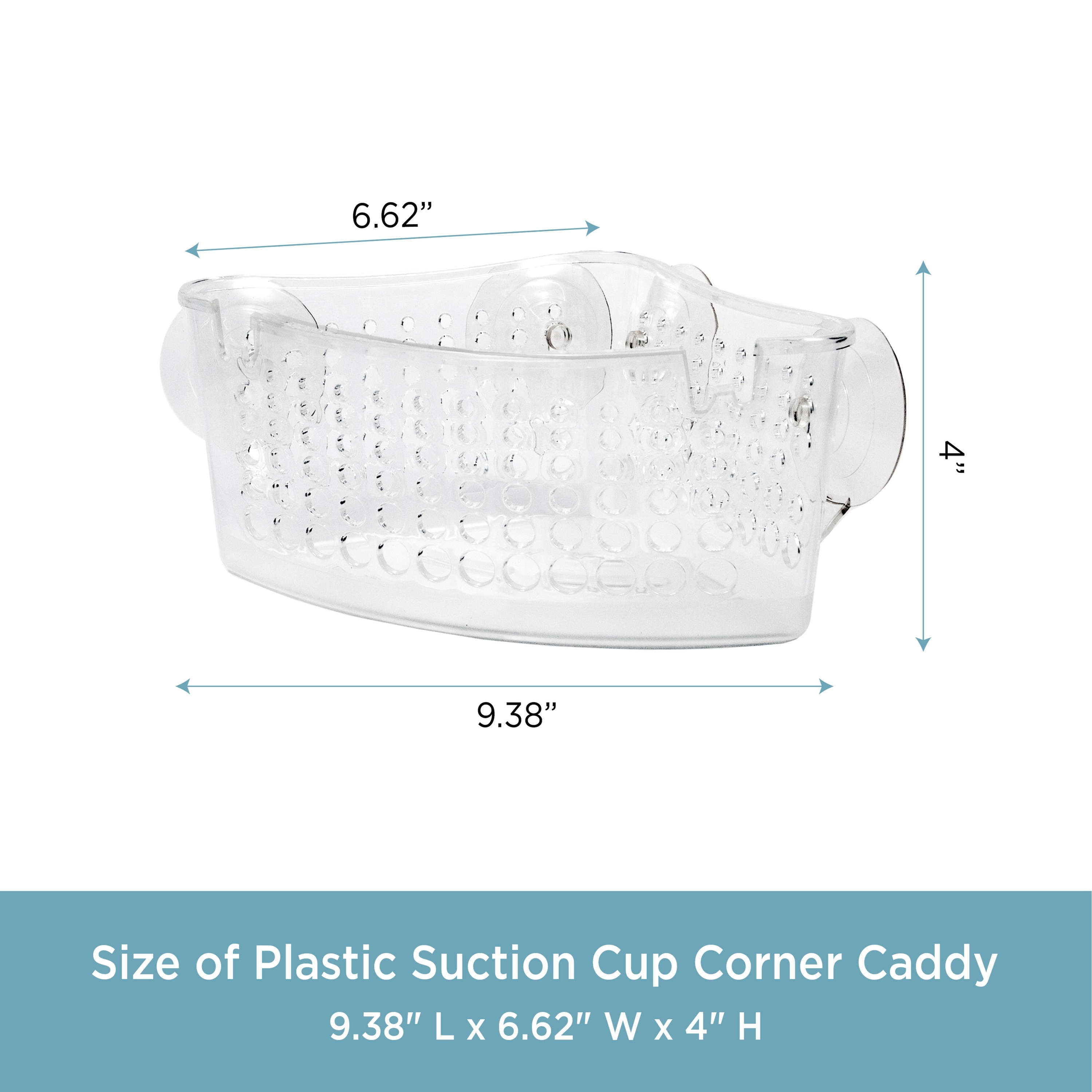 Kenney Suction Cup Bathroom Storage Basket Caddy
