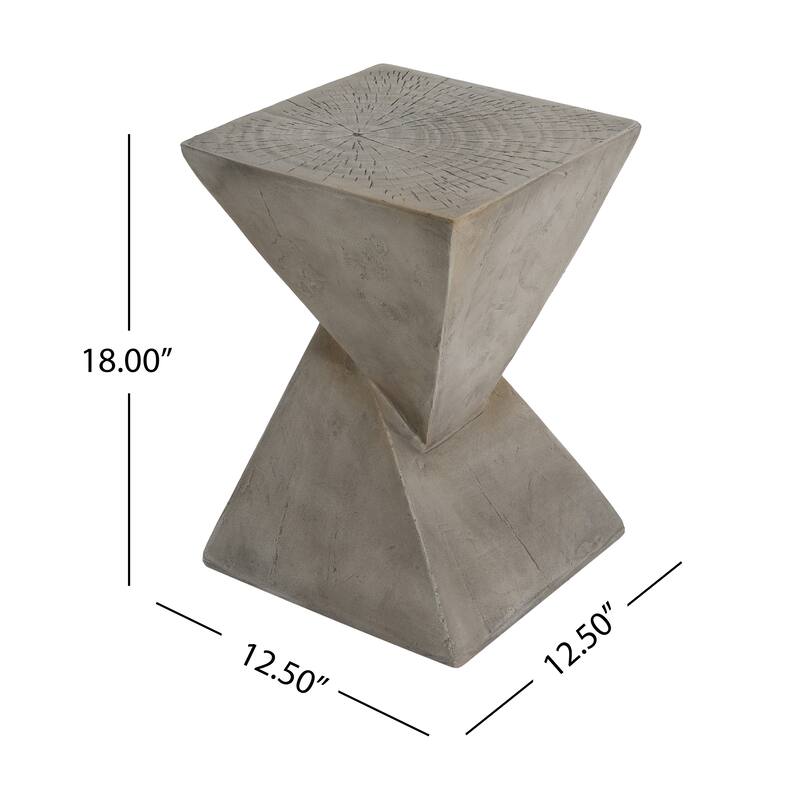 Atlas Indoor Lightweight Concrete Accent Table by Christopher Knight Home