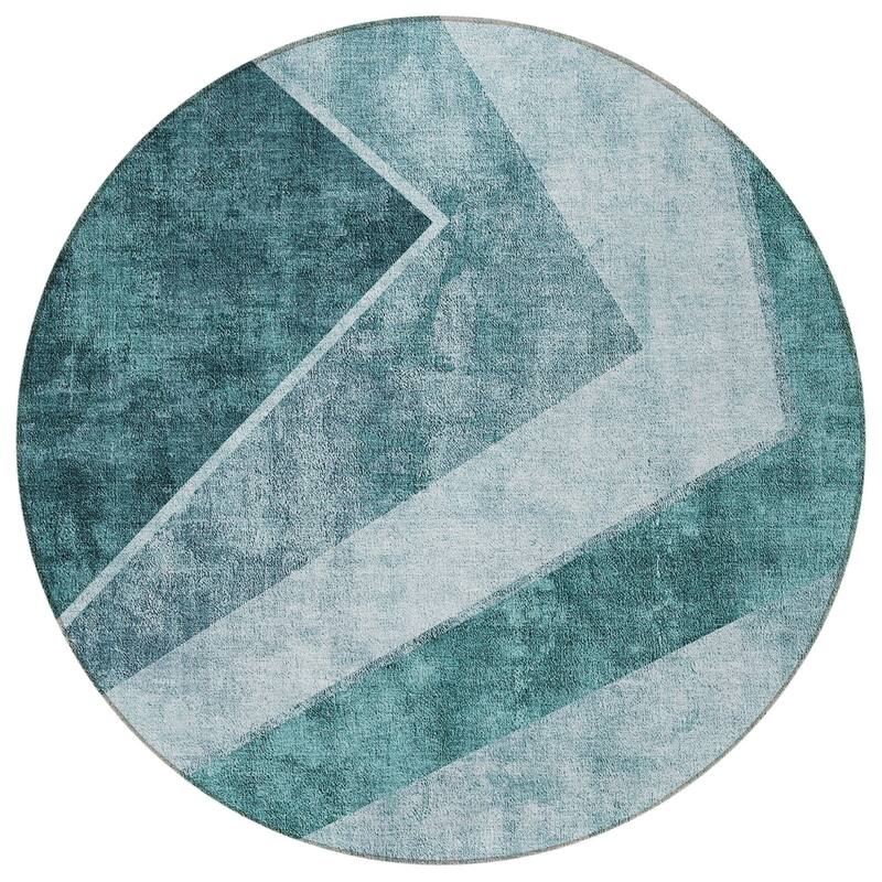 HomeRoots Geometric Transitional Rectangle Outdoor Rug