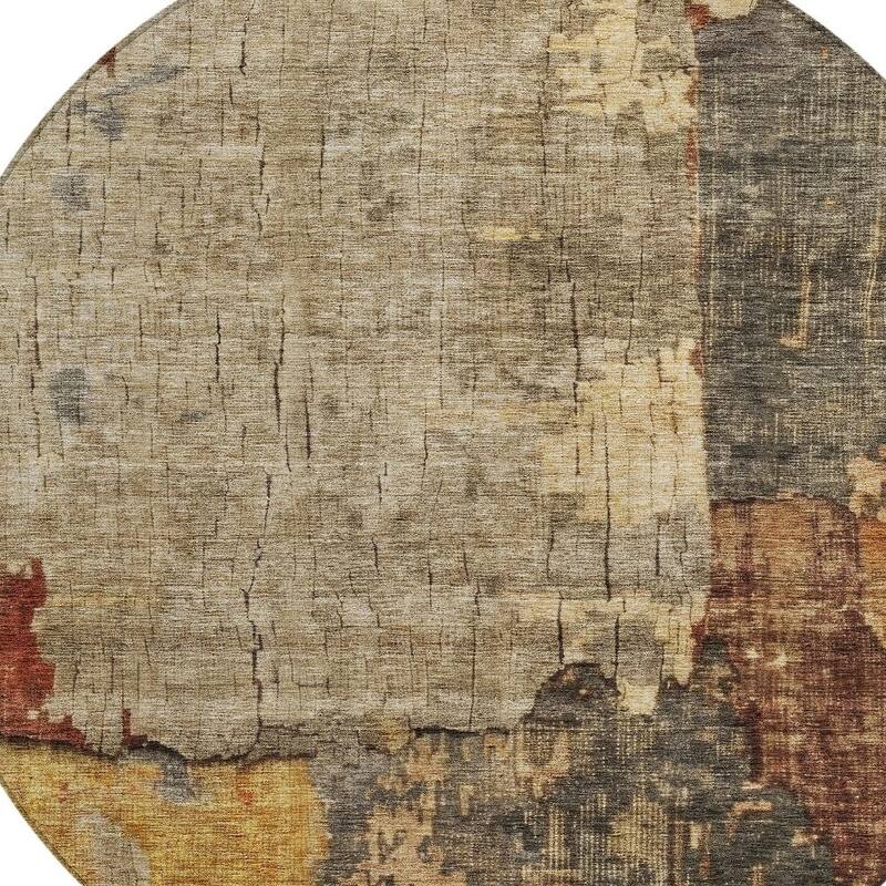 HomeRoots Abstract Transitional Rectangle Outdoor Rug