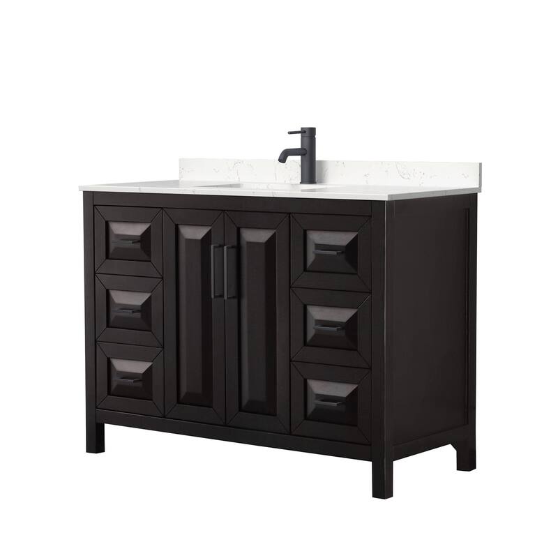 Wyndham Collection Daria 48" Free Standing Single Basin Vanity Set