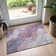 preview thumbnail 47 of 66, Premium Washable Super Soft Abstract Contemporary Mayfield Rug Mauve - 1'8" x 2'6"