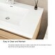 preview thumbnail 49 of 148, Floating Bathroom Vanity with Integrated Resin Top