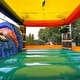 preview thumbnail 2 of 7, XJUMP Tropical Commercial Grade Inflatable Water Slide Bounce House Combo with Attached Splash Pool (with Air Blower)