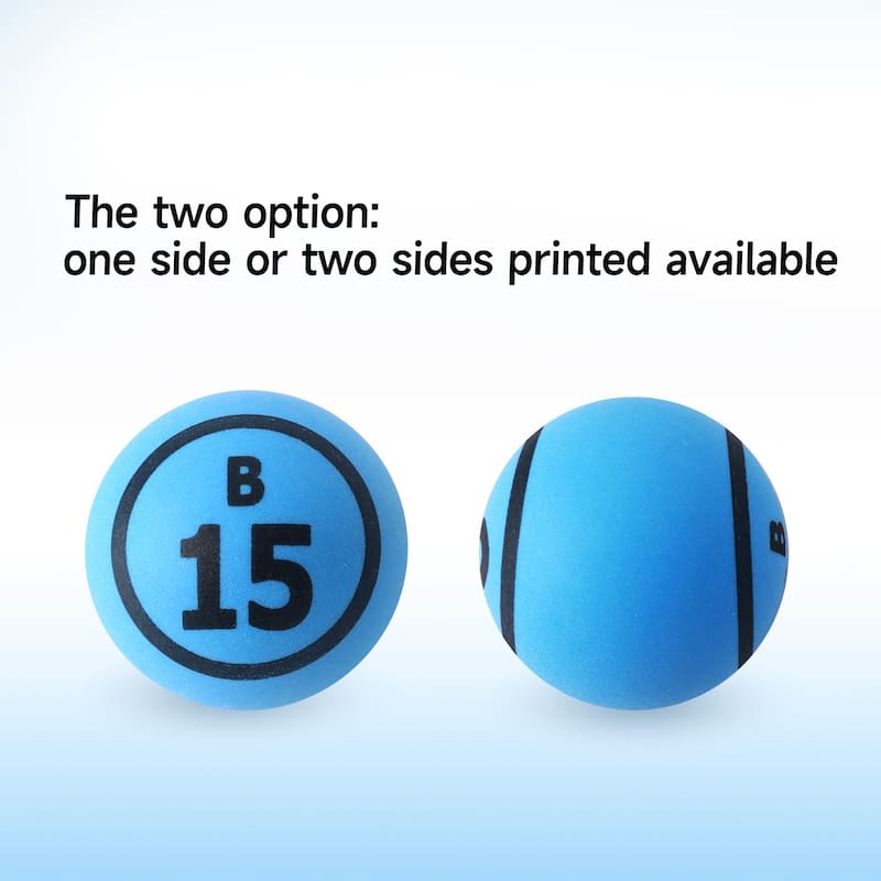 GSE™ 1.5" Ping Pong Size Bingo Balls Set. Replacement Bingo Balls for Large/Jumbo Bingo Cage and Raffle Drum