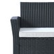 preview thumbnail 23 of 66, Palmer 4-Piece Rattan Wicker Conversation Set with Tempered Glass