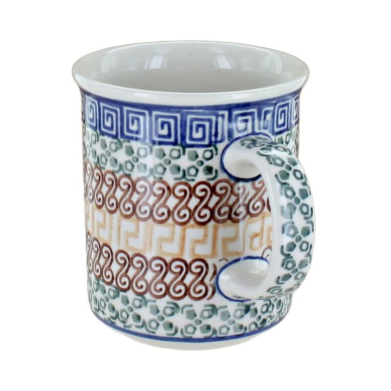 Blue Rose Polish Pottery 236 Ceramika Artystyczna Small Coffee Mug