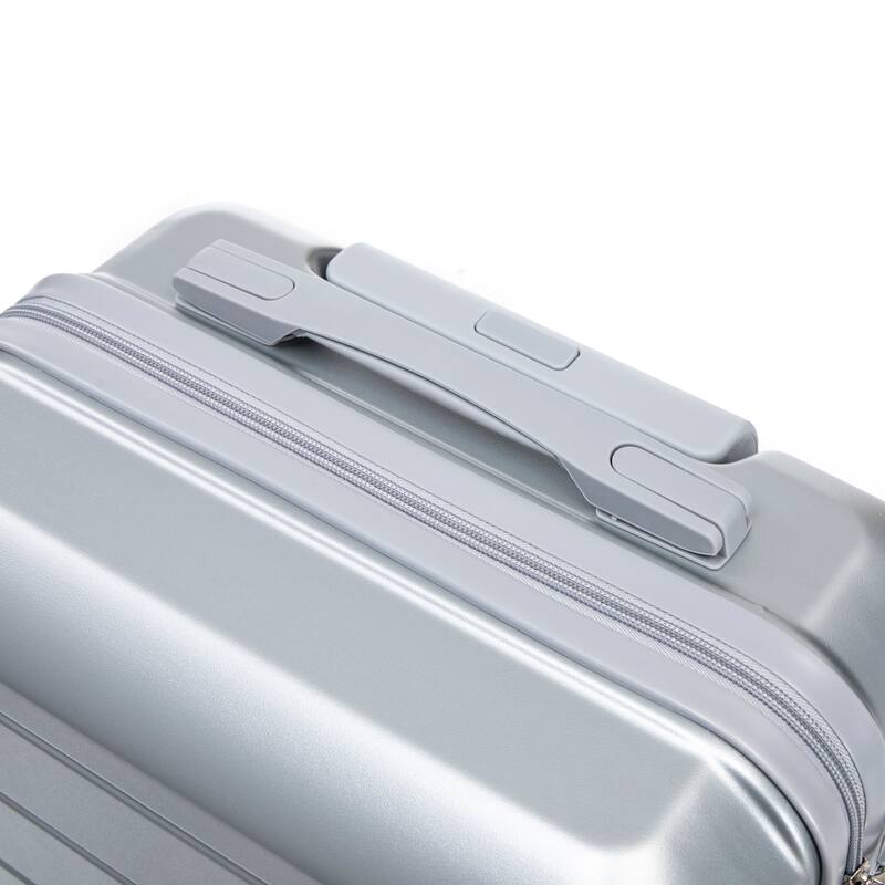 20 Inch ABS Hard Shell Travel Checked Luggage, Scratch Resistant Surface Four Multi-Directional Wheels, With Combination Lock