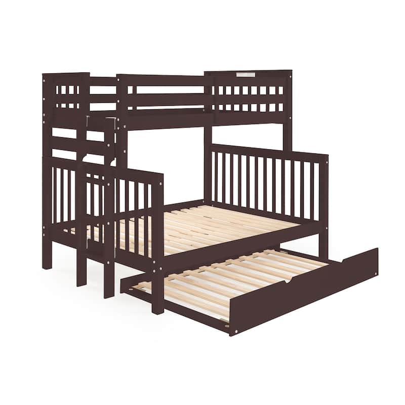 Taylor & Olive Trillium Twin over Full Bunk Bed Ladder, Twin Trundle
