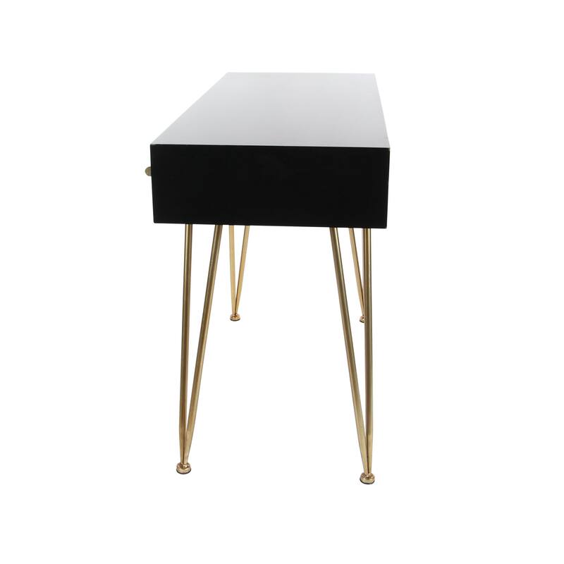 Wood Console Table - Black - Roche River Decor