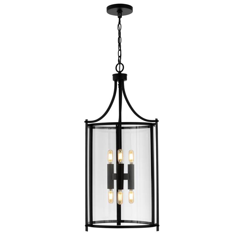 SAFAVIEH Lighting Sunitha 6-Light Led Adjustable Pendant - 15" W x 15" L x -35.5 107.5" H