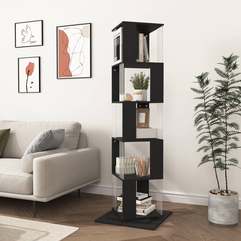 5 tier Rotating Bookshelf