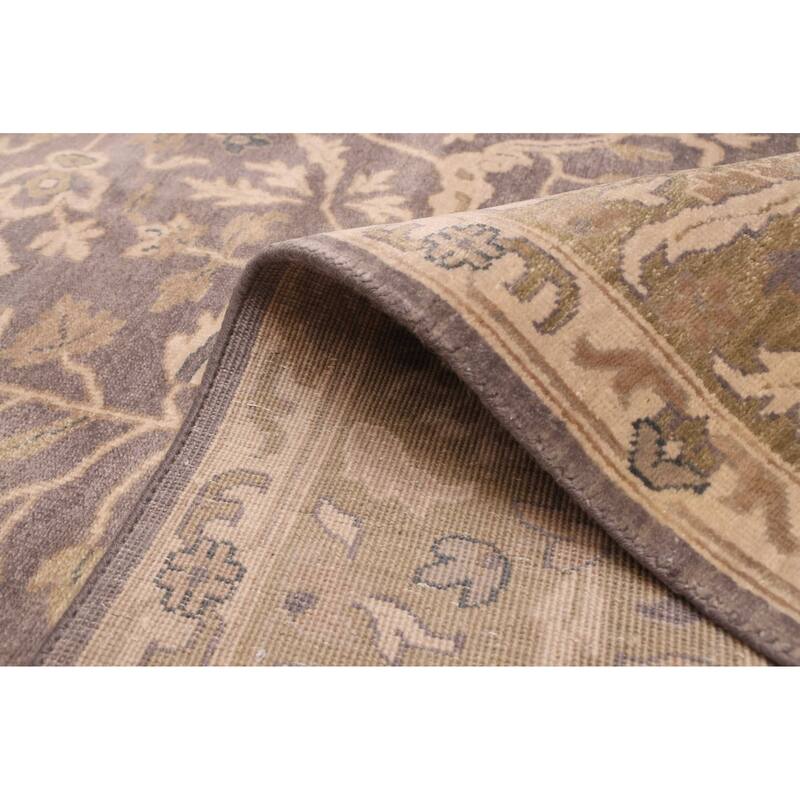 ECARPETGALLERY Hand-knotted Jules Serapi Dark Grey Wool Rug - 9'1 x 11'11