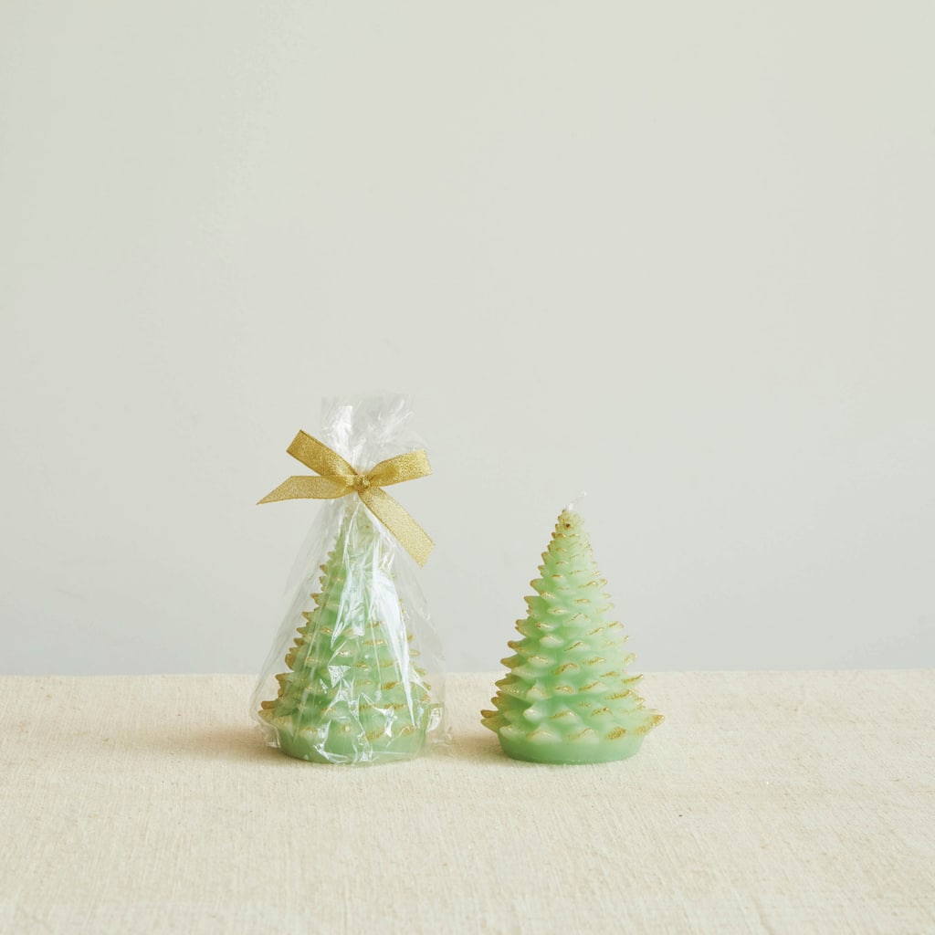 Holiday Tree Shaped Candle with Tips
