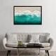 preview thumbnail 6 of 13, iCanvas "Teal Ocean Waves From Above I" by Maggie Olsen Framed