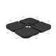 preview thumbnail 4 of 5, Tengram Black 4-Piece Cantilever Offset Umbrella Base with Handles
