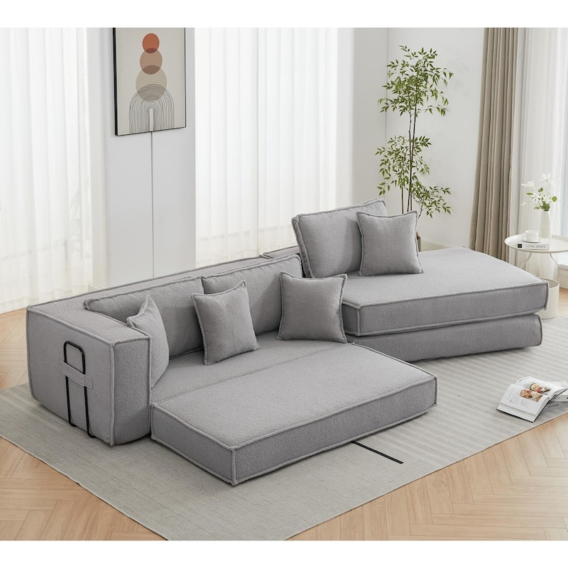 Luxury Sleeper Sofa Bed with Soft Cushion - Ultimate Comfort for Your Home